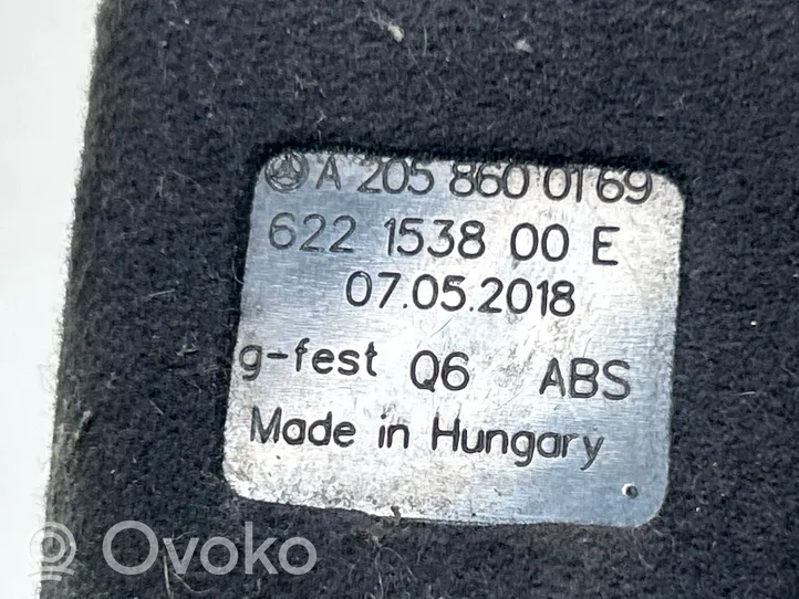 Mercedes-Benz GLC X253 C253 Boucle de ceinture de sécurité avant A2058600169