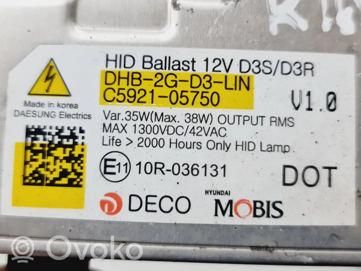 KIA Sorento Module de ballast de phare Xenon DHB2GD3LIN