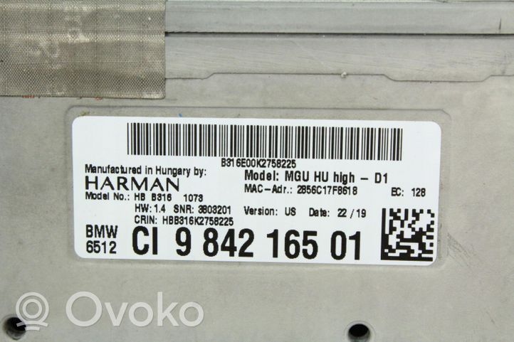 BMW 5 G30 G31 Unità di navigazione lettore CD/DVD 9842165