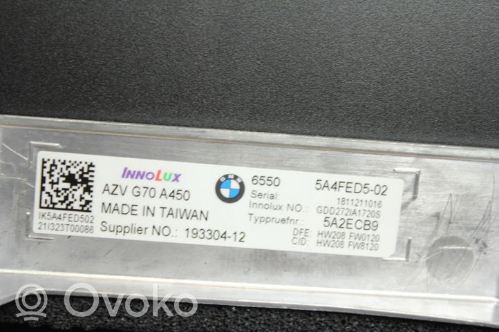 BMW 7 G70 Monitor / wyświetlacz / ekran 