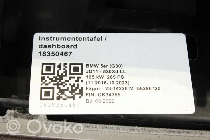 BMW 5 G30 G31 Panelė 9624563