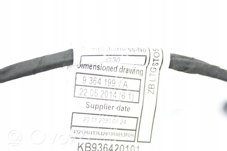 BMW M5 Parking sensor (PDC) wiring loom 9364201