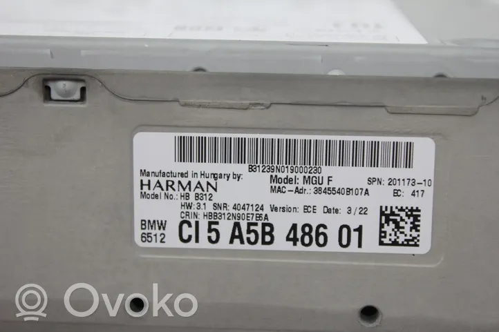 BMW 5 G30 G31 Unité principale radio / CD / DVD / GPS 5A5B486