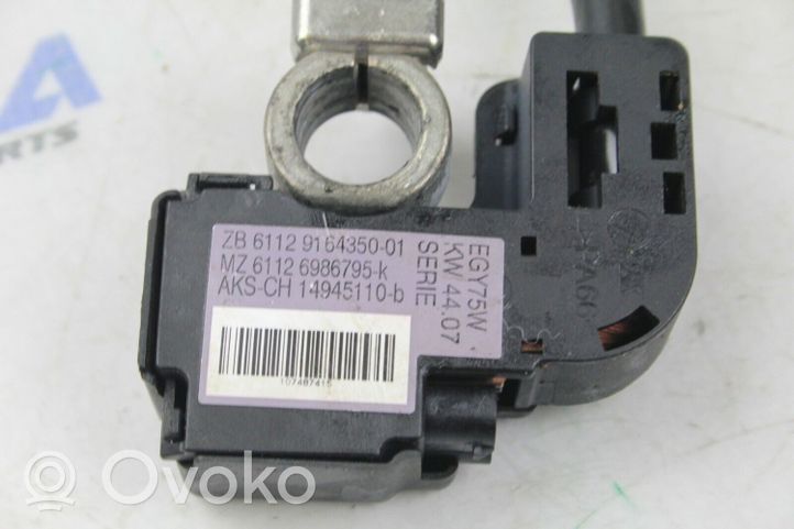 BMW 6 E63 E64 Cavo negativo messa a terra (batteria) 9164350