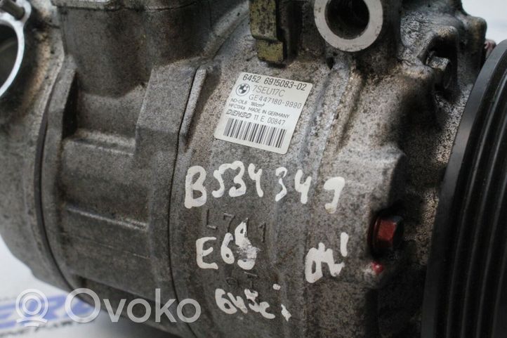 BMW 6 E63 E64 Компрессор (насос) кондиционера воздуха 6915083