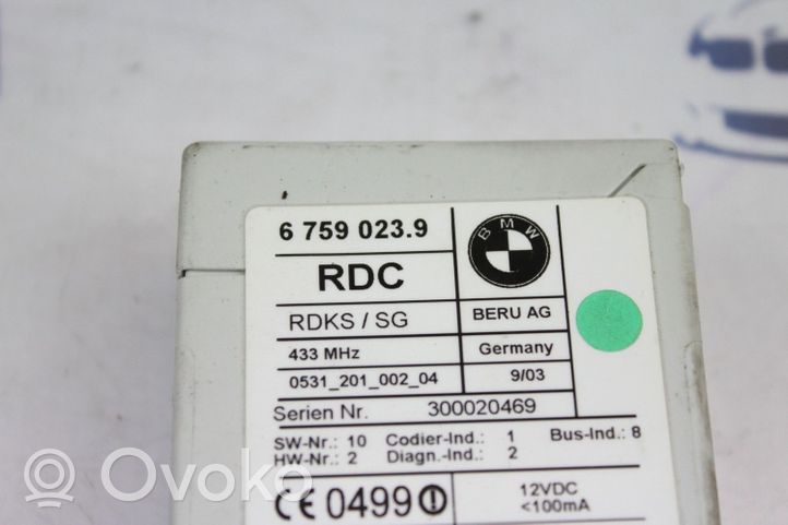 BMW 3 E46 Centralina della pressione pneumatico 6759023