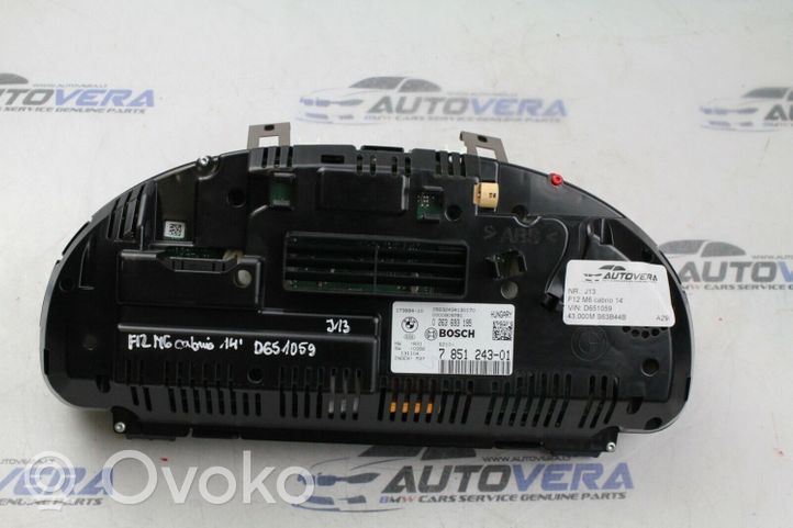 BMW M6 Tachimetro (quadro strumenti) 7851243