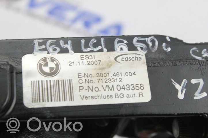 BMW 6 E63 E64 Convertible roof lock/latch 7123312