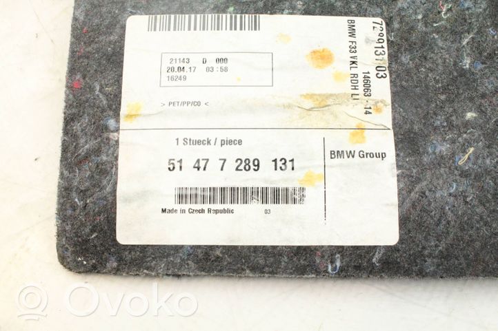 BMW 4 F32 F33 Boczek / Tapicerka / bagażnika 7289131