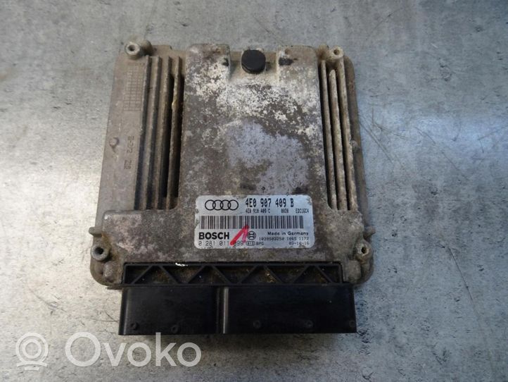 Audi A8 S8 D3 4E Unité de commande, module ECU de moteur STEROWNIK SILNIKA 4E09074