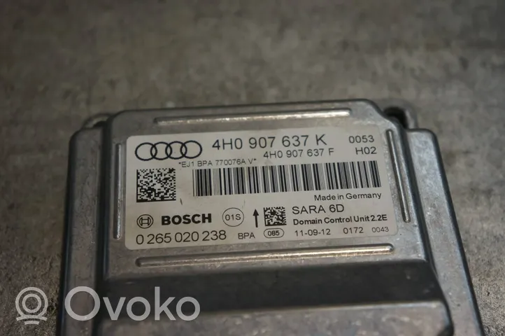 Audi A8 S8 D4 4H Czujnik uderzenia Airbag 4H0907637K