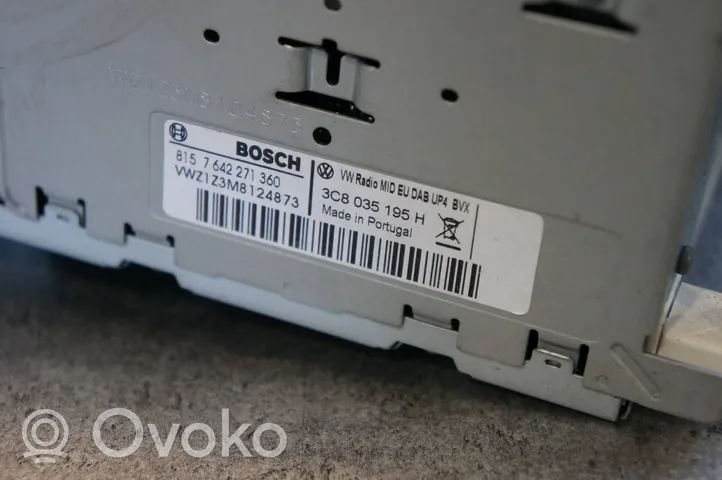 Volkswagen Sharan Radio/CD/DVD/GPS-pääyksikkö 3C8035195H