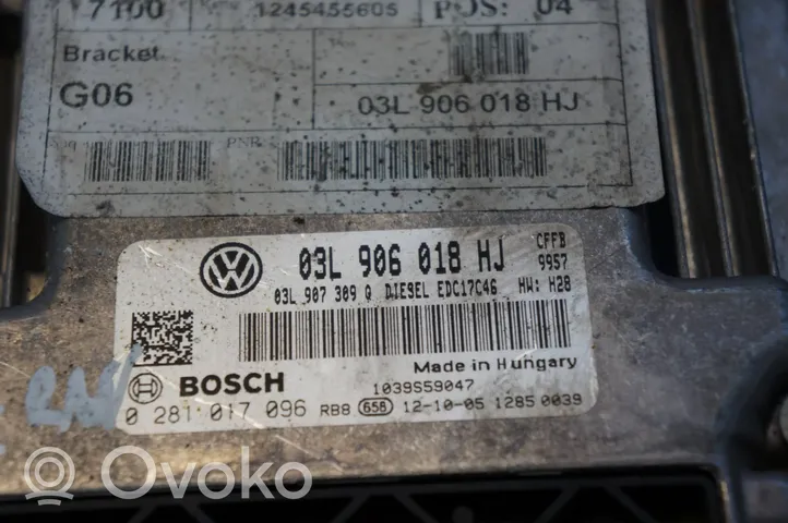 Volkswagen Sharan Variklio valdymo blokas 03L906018HJ