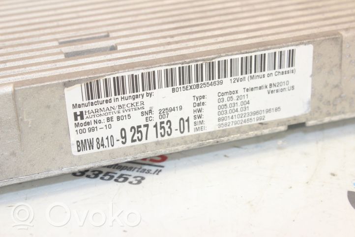 BMW X3 F25 Module unité de contrôle Bluetooth 925715301