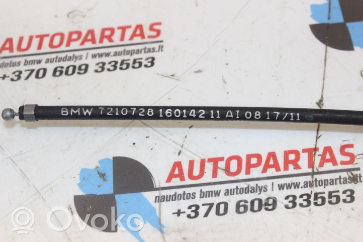 BMW X3 F25 Cavo di rilascio vano motore/cofano 7210728