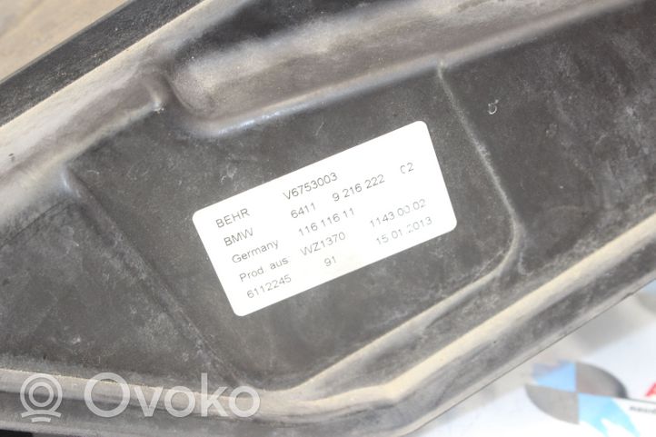 BMW 6 F06 Gran coupe Coperchio micro filtro dell’aria abitacolo 9216222