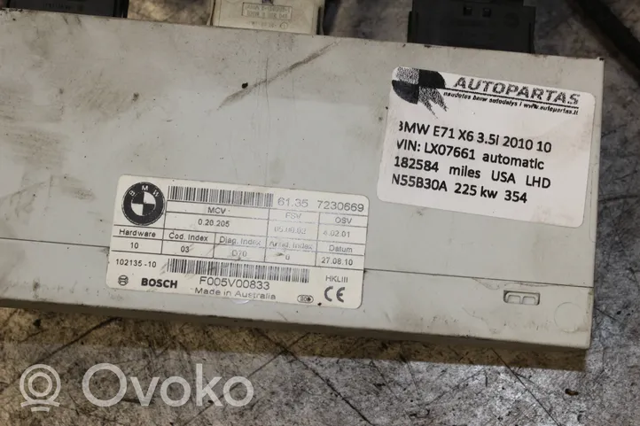 BMW X6 E71 Pompa / Siłownik klapy tylnej bagażnika / Komplet EZK635L201010