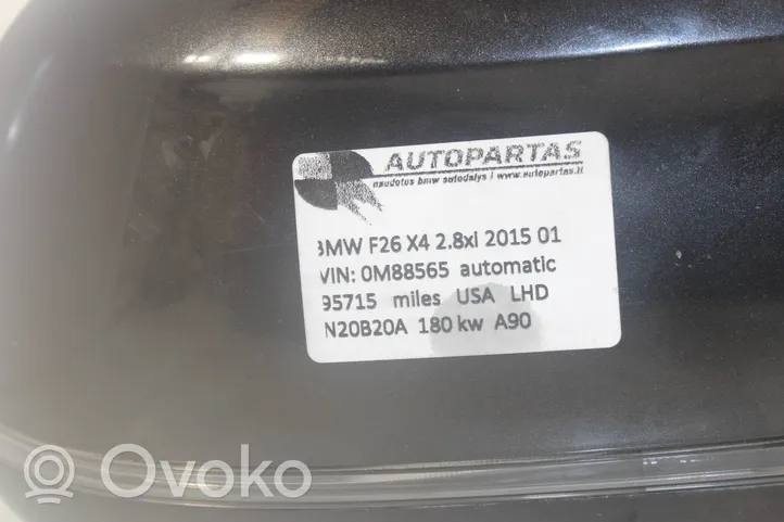 BMW X4 F26 Etuoven sähköinen sivupeili 