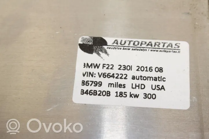 BMW 2 F22 F23 Komputer / Sterownik ECU i komplet kluczy 8689722