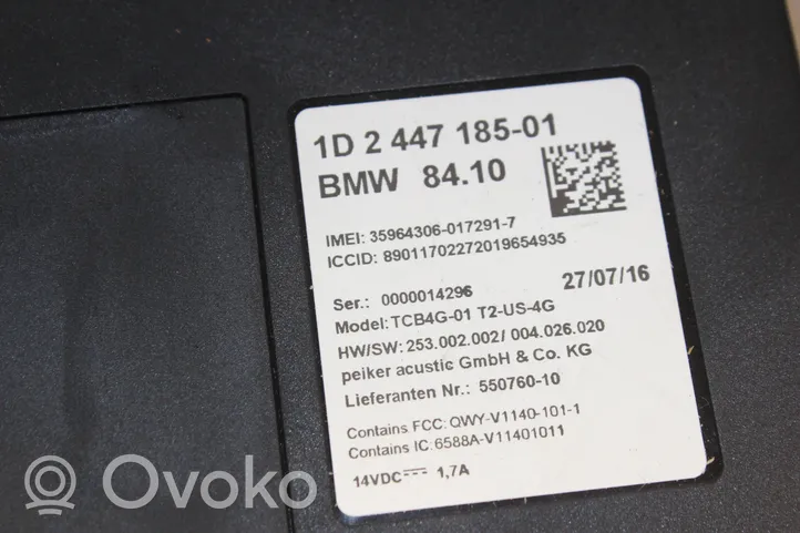 BMW 2 F22 F23 Moduł / Sterownik Bluetooth 2447185