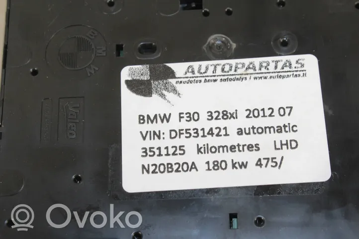 BMW 3 F30 F35 F31 Éclairage lumière plafonnier avant 42927792701