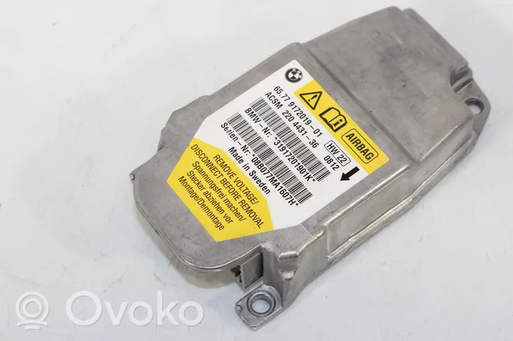 BMW 5 E60 E61 Module de contrôle airbag 9172019