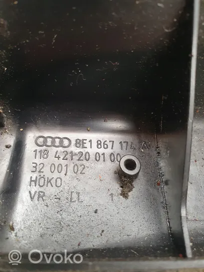 Audi A4 S4 B7 8E 8H Etuoven sisäkahvan kehys 8E1867174A