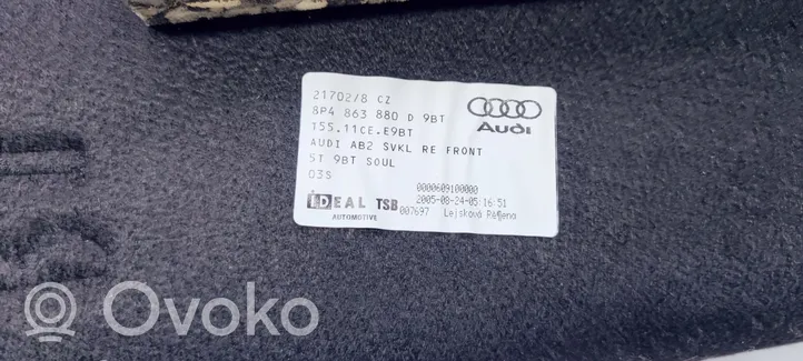 Audi A3 S3 A3 Sportback 8P Dolny panel schowka koła zapasowego 8P4863880D