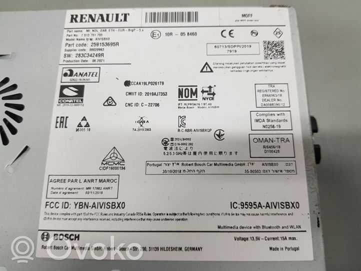 Renault Arkana Panel / Radioodtwarzacz CD/DVD/GPS 259153695R