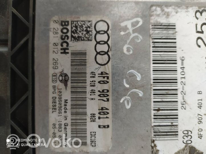 Audi A6 S6 C6 4F Variklio valdymo blokas 4F0907401B