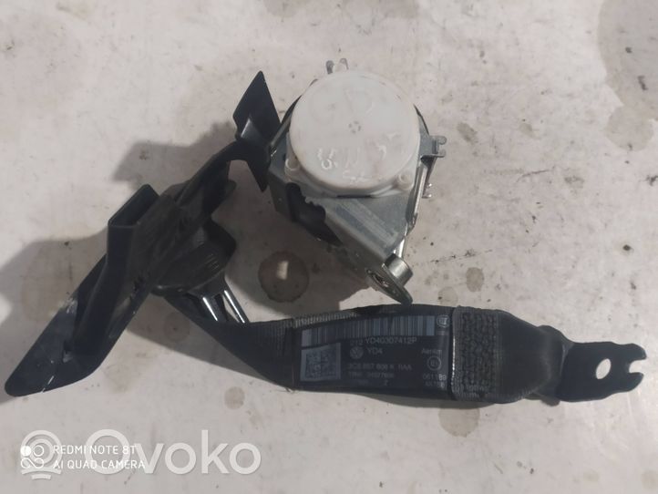 Volkswagen PASSAT B7 Pas bezpieczeństwa fotela tylnego 3C5857806K