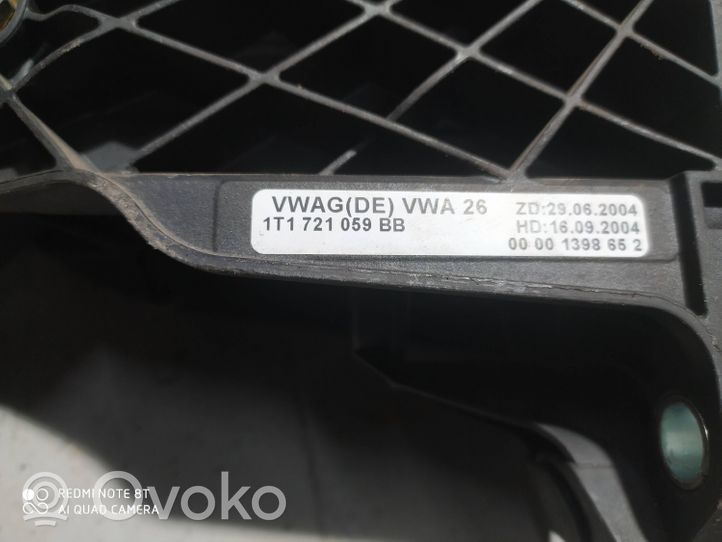 Volkswagen Touran I Pedał sprzęgła 1T1721059BB