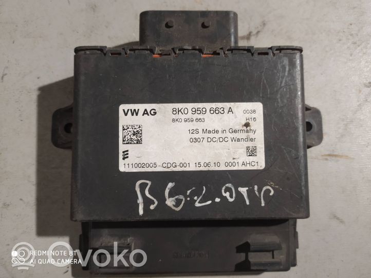 Volkswagen PASSAT B6 Įtampos keitiklis/ keitimo modulis 8K0959663A