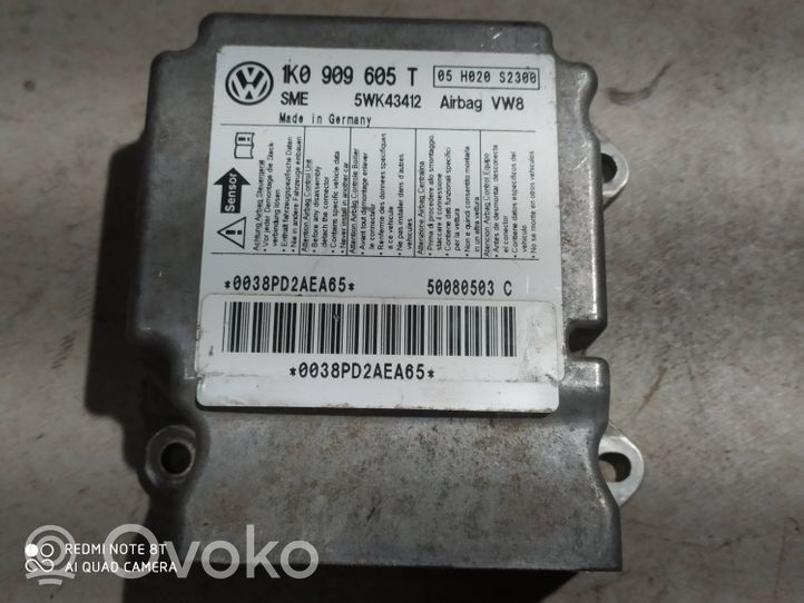 Volkswagen Golf V Sterownik / Moduł Airbag 1K0909605T