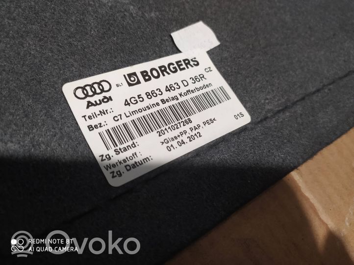 Audi A6 S6 C7 4G Bagažinės kilimas 4G5863463D