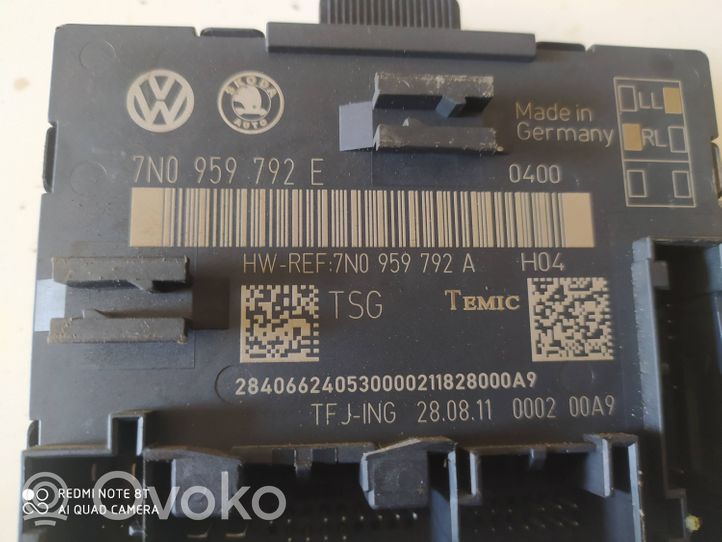 Seat Alhambra (Mk2) Durų elektronikos valdymo blokas 7N0959792E