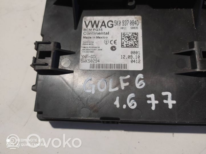 Volkswagen Golf VI Komfortsteuergerät Bordnetzsteuergerät 5K0937084D