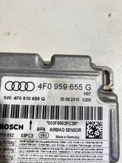 Audi A6 S6 C6 4F Turvatyynyn ohjainlaite/moduuli 4F0959655G