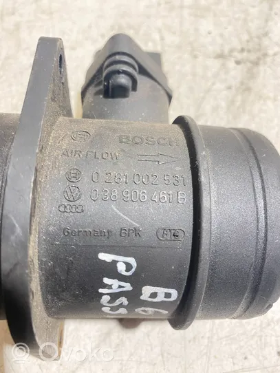 Volkswagen PASSAT B6 Mass air flow meter 038906461B