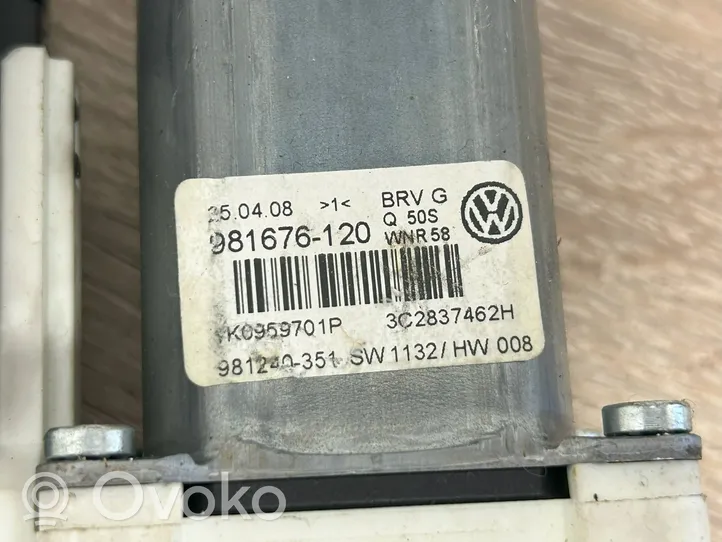 Volkswagen PASSAT B6 Передний двигатель механизма для подъема окон 1K0959793L