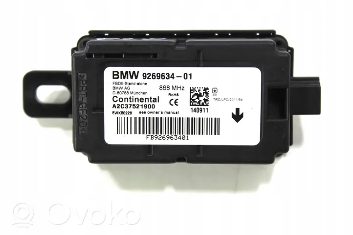 BMW 3 F30 F35 F31 Interrupteur de poignée d'ouverture de coffre arrière 9269634