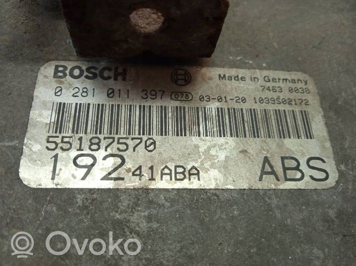 Fiat Stilo Sterownik / Moduł ECU 0281011397