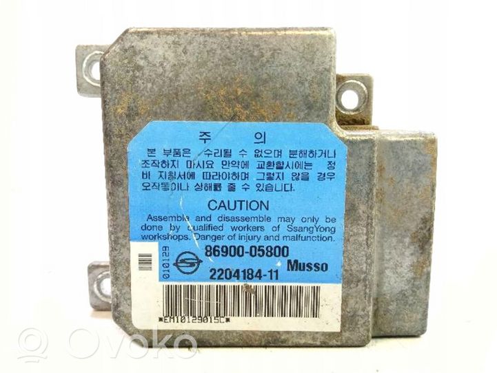 SsangYong Musso Module de contrôle airbag 8690005800