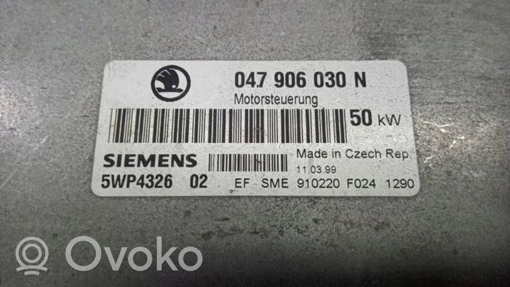 Skoda Felicia II Centralina/modulo del motore 047906030N 5WP432602