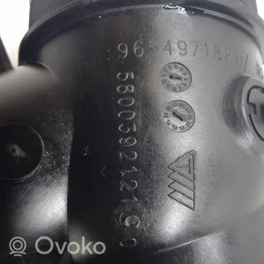 Citroen C5 Część rury dolotu powietrza 9654971880