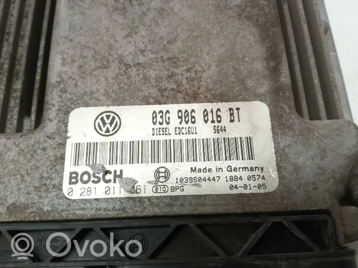 Volkswagen Touran I Sterownik / Moduł ECU 03G906016BT