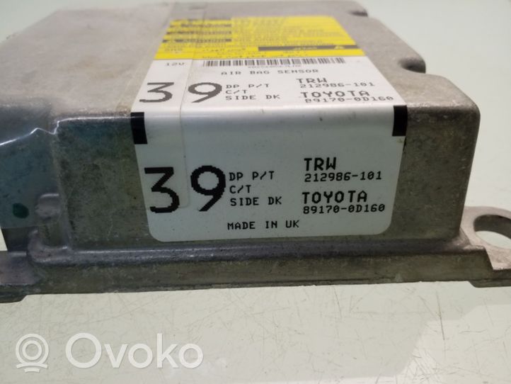 Toyota Yaris Oro pagalvių valdymo blokas 891700D160