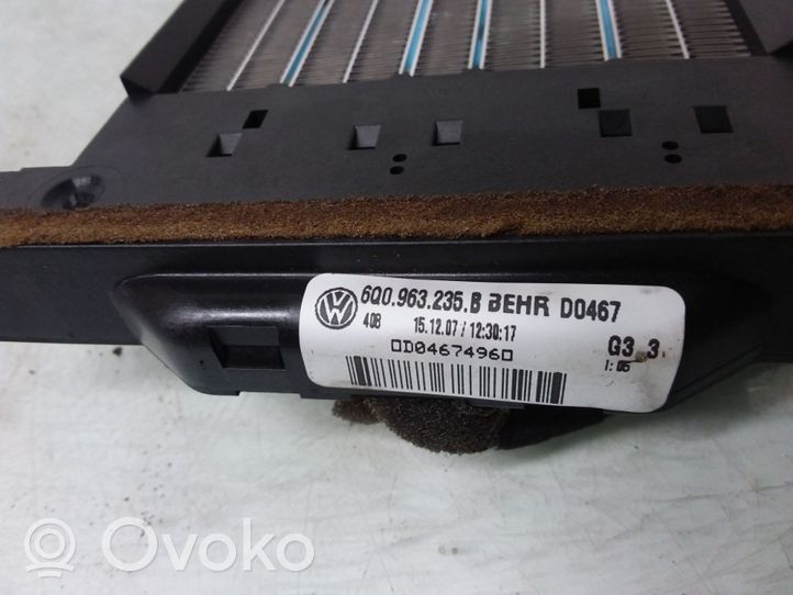 Volkswagen Polo IV 9N3 Scambiatore elettrico riscaldamento abitacolo 6Q0963235B