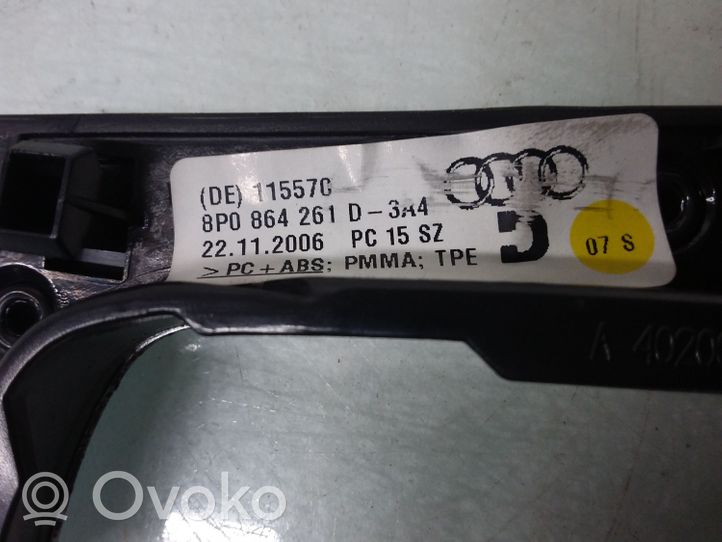 Audi A3 S3 A3 Sportback 8P Pavarų perjungimo svirties apdaila (plastikinė) 8P0864261D