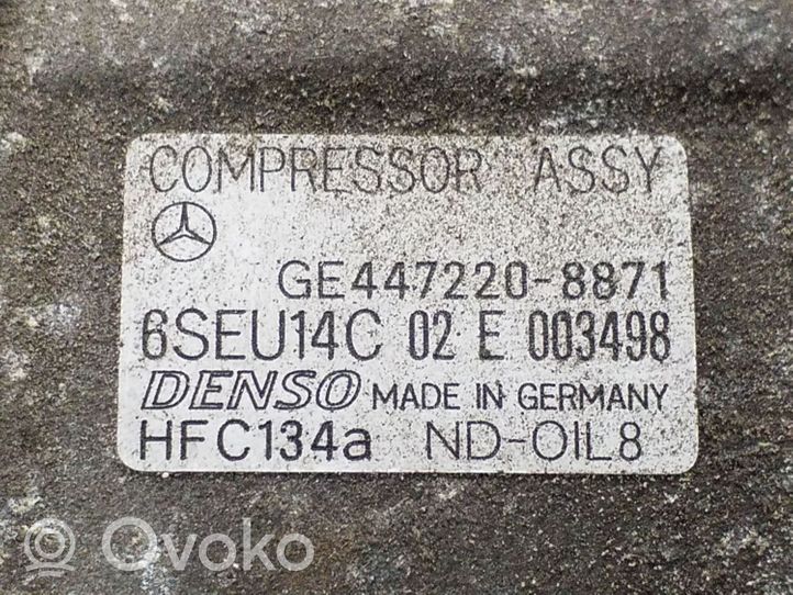 Mercedes-Benz A W168 Kompresor / Sprężarka klimatyzacji A/C 4472208871